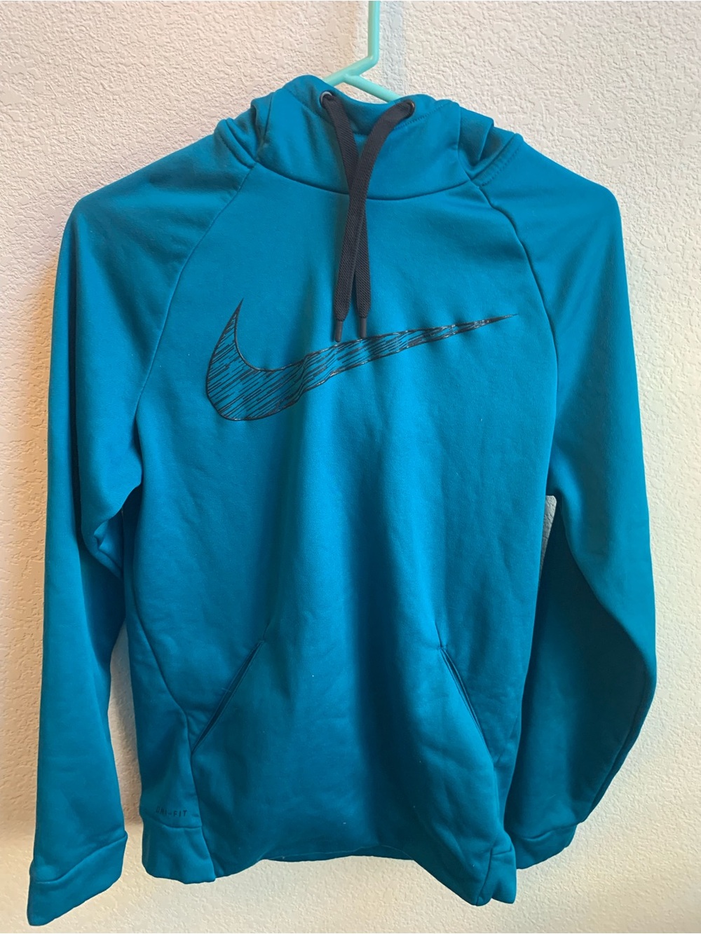 Nike Teal Pullover Hoodie with Black Swoosh